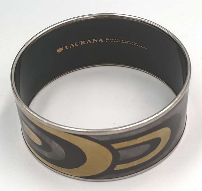 Rare Find - Original Vintage 1960-1970`s Laurana Italy Brass Bangle