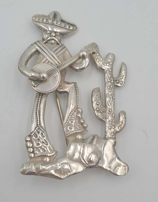 Collectable Vintage Candida Sterling Silver Brooch /Pin