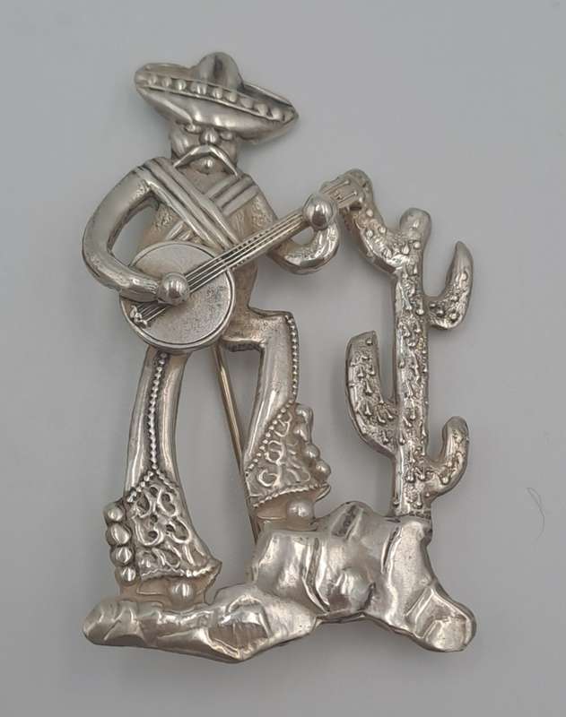 Collectable Vintage Candida Sterling Silver Brooch /Pin