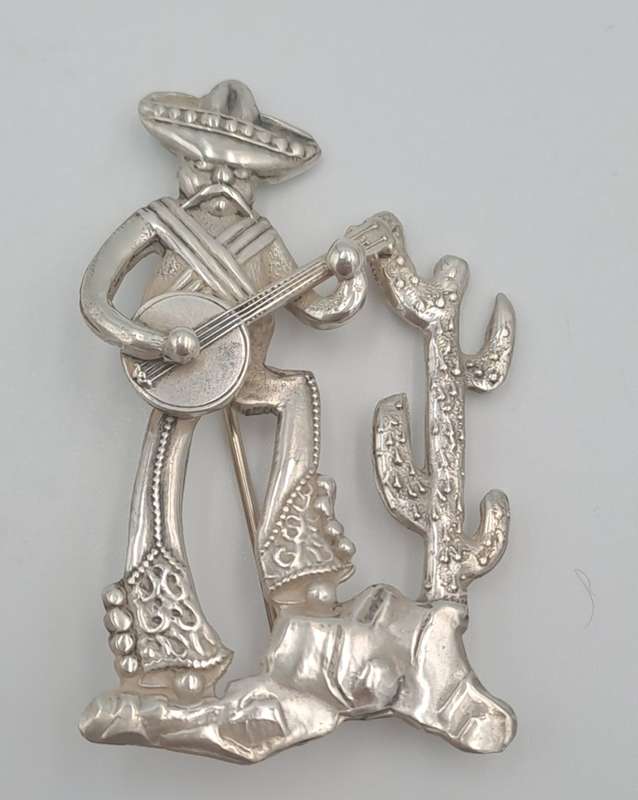 Collectable Vintage Candida Sterling Silver Brooch /Pin