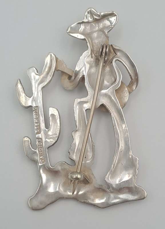 Collectable Vintage Candida Sterling Silver Brooch /Pin