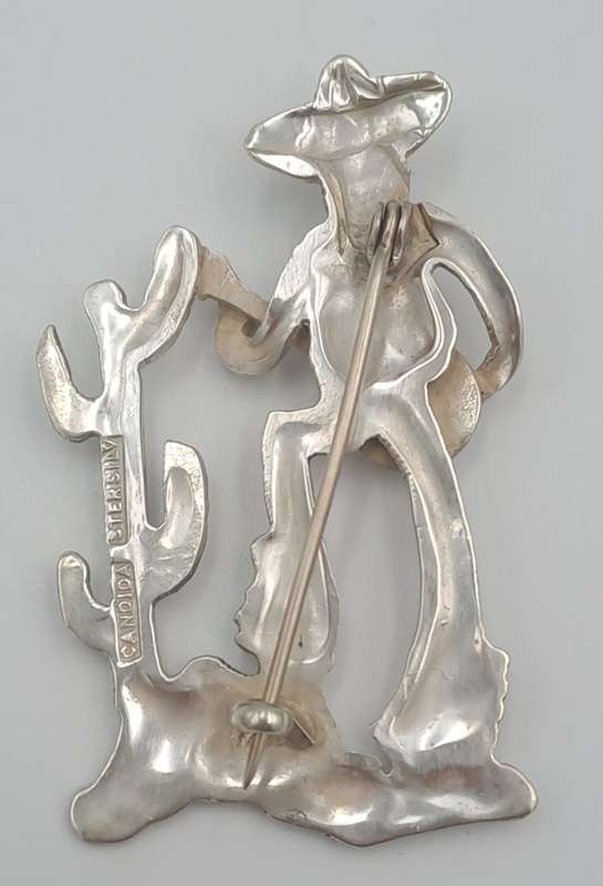 Collectable Vintage Candida Sterling Silver Brooch /Pin