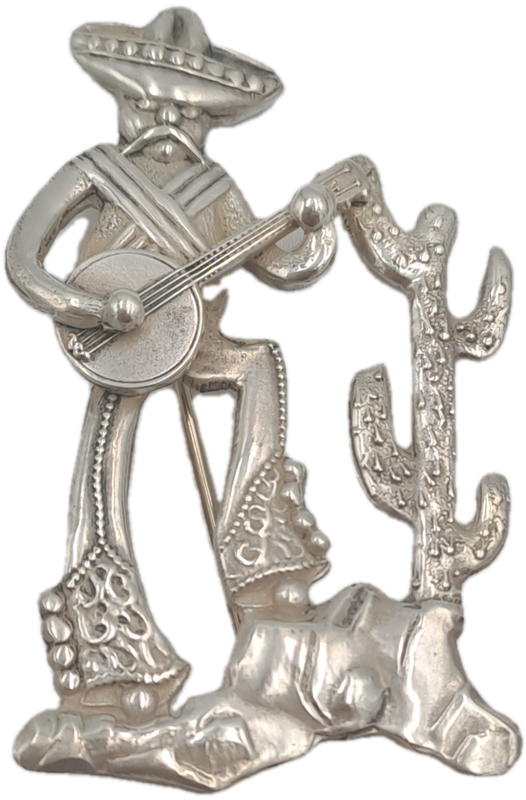 Collectable Vintage Candida Sterling Silver Brooch /Pin