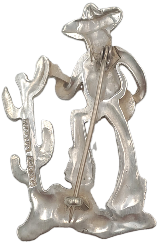 Collectable Vintage Candida Sterling Silver Brooch /Pin