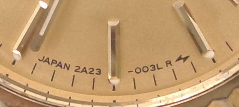 Vintage Ladies Seiko 2A23-003LR Quartz Day/Date Gold tone Watch -Working 100%