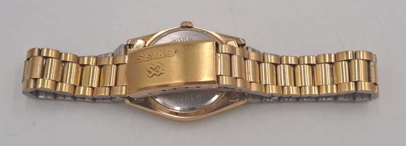 Vintage Ladies Seiko 2A23-003LR Quartz Day/Date Gold tone Watch -Working 100%