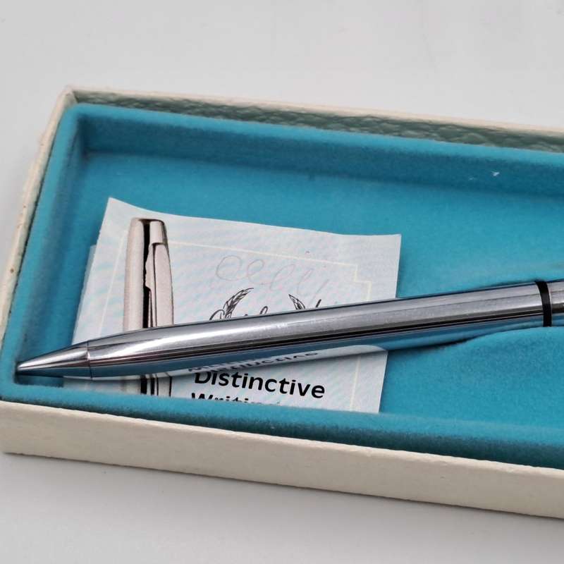 Vintage Signature ICAL Garland Chrome Mechanical Pencil in original box-