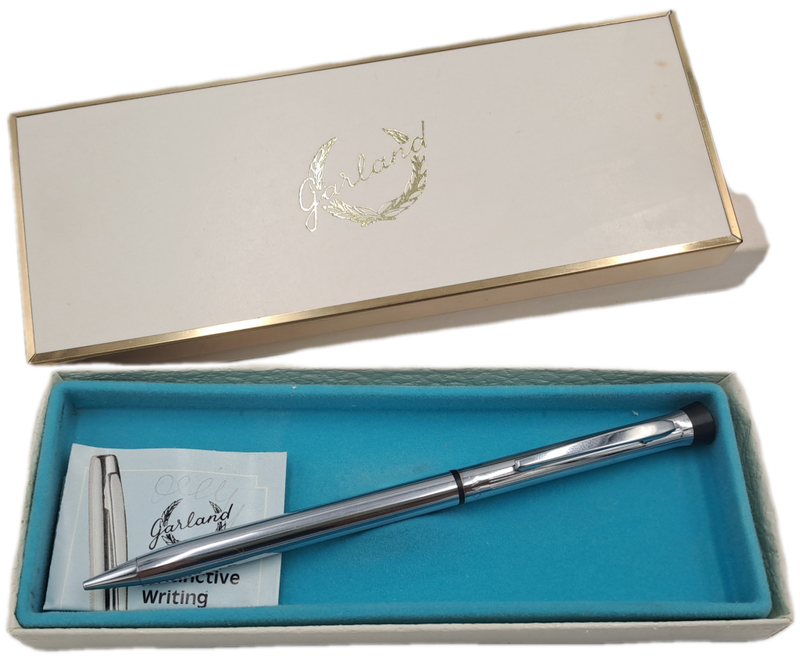 Vintage Signature ICAL Garland Chrome Mechanical Pencil in original box-