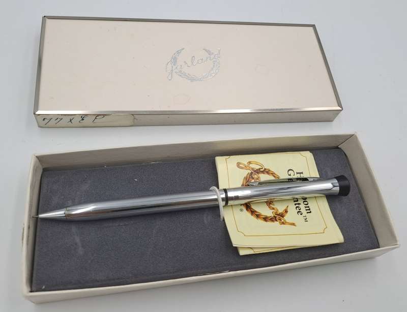 Vintage Signature ICAL Garland Chrome Mechanical Pencil in original box-