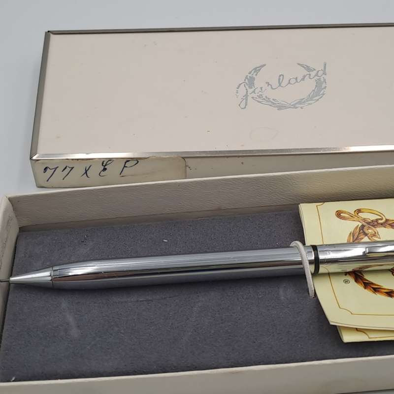 Vintage Signature ICAL Garland Chrome Mechanical Pencil in original box-
