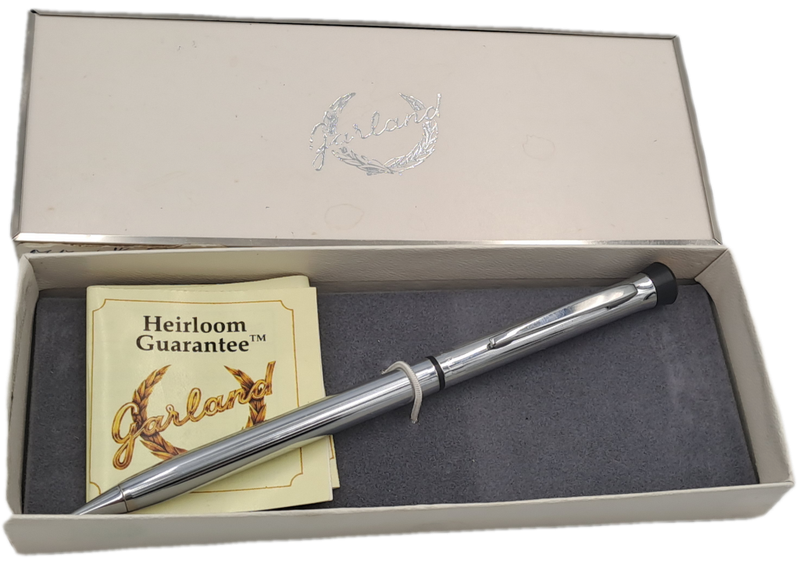Vintage Signature ICAL Garland Chrome Mechanical Pencil in original box-