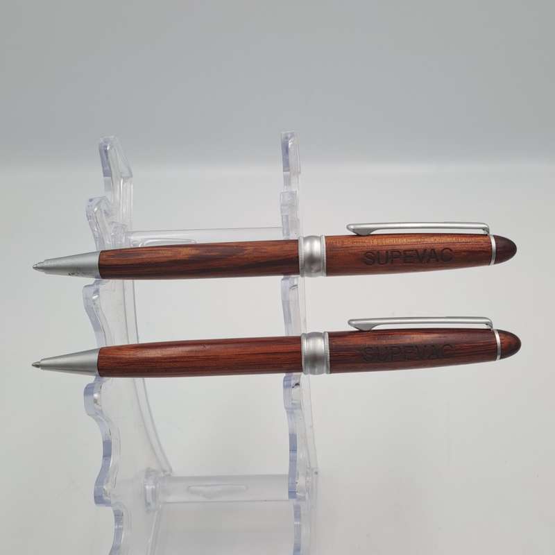 Hand Made wooden Pen and Pencil set in wooden Box (Rosewood)-Supavac Branded