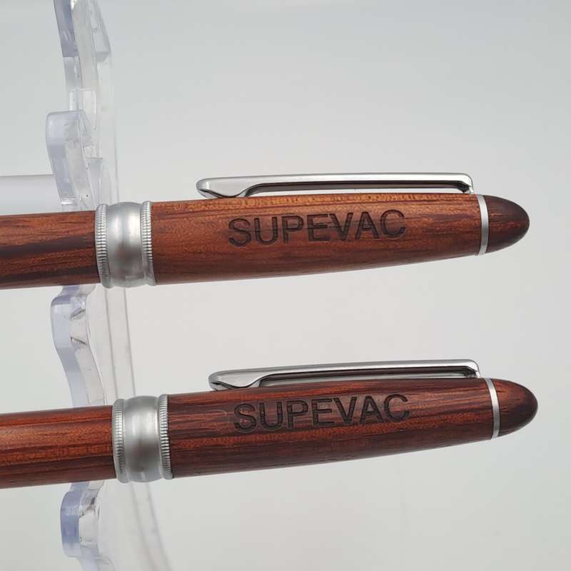 Hand Made wooden Pen and Pencil set in wooden Box (Rosewood)-Supavac Branded