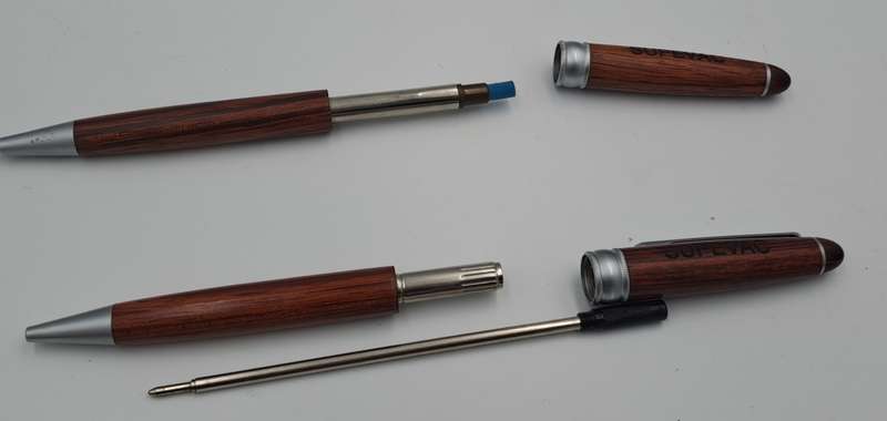 Hand Made wooden Pen and Pencil set in wooden Box (Rosewood)-Supavac Branded