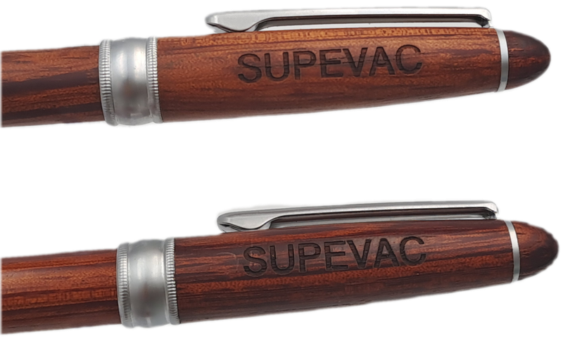Hand Made wooden Pen and Pencil set in wooden Box (Rosewood)-Supavac Branded