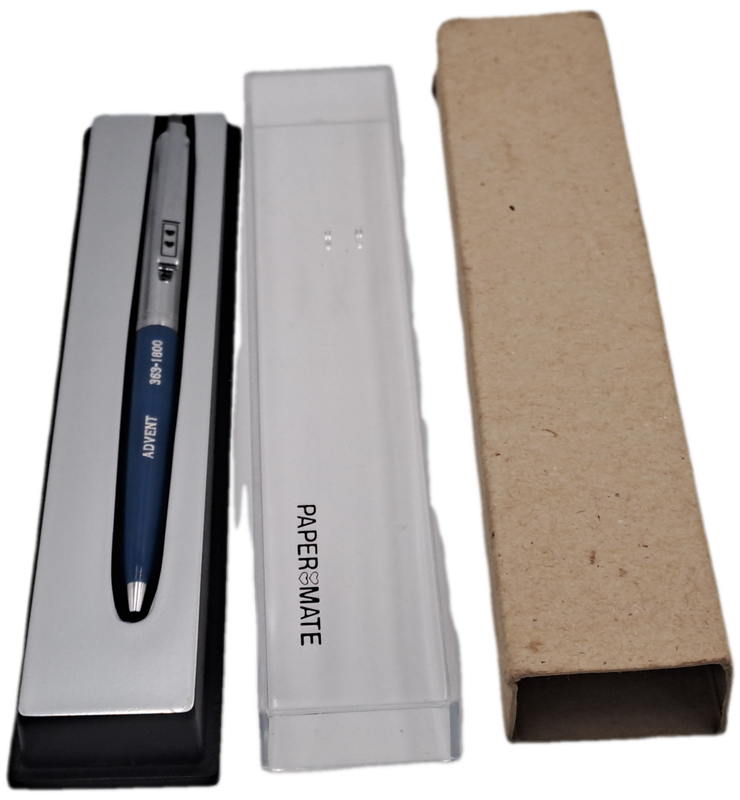 Vintage Delux power point Papermate pen still in case and Box -Branded - Made in Mexico-ink is dry.
