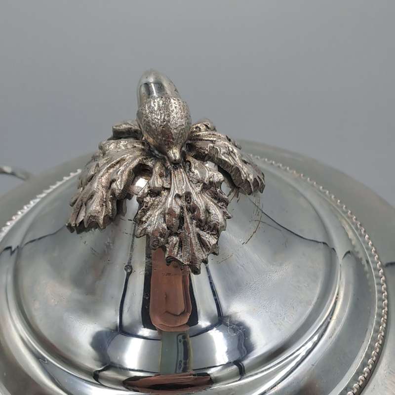 Large Vintage Silver Plate Tureen with Lid 30cm Tall -