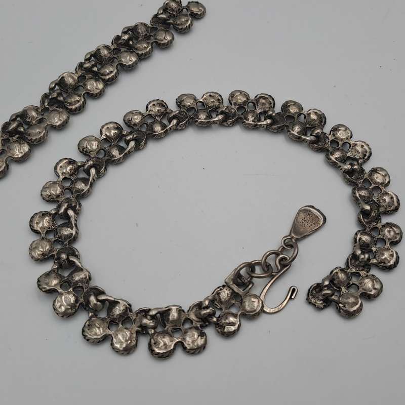 Vintage Yochi Necklace with Blue stones- need Repairs - Made in New York