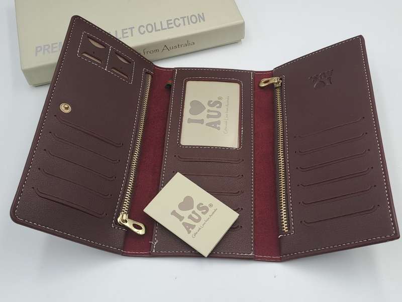 Unused `l Love Australia` Copyright Design Ladies Premier Leather wallet Collection-Souvenir Gift
