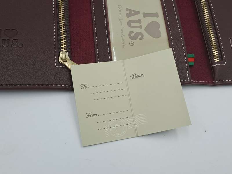 Unused `l Love Australia` Copyright Design Ladies Premier Leather wallet Collection-Souvenir Gift