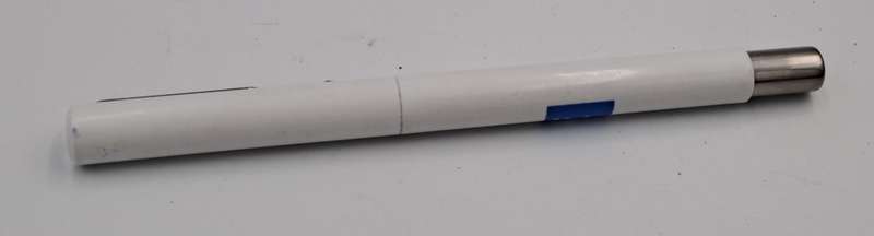 Parker Vector STD RB White Medium Blue G.B.X in case with Alpha Logo (Rollerball)
