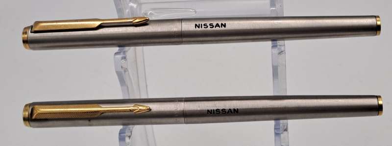 1985 Parker 95 TE date code  Fountain and rollerball pens in gold and silver trim (Branded) England