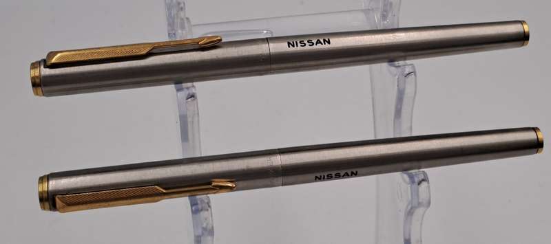 1985 Parker 95 TE date code  Fountain and rollerball pens in gold and silver trim (Branded) England