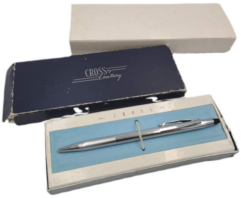 Pre-owned Chrome Cross Century Ballpoint Pen -made in the USA