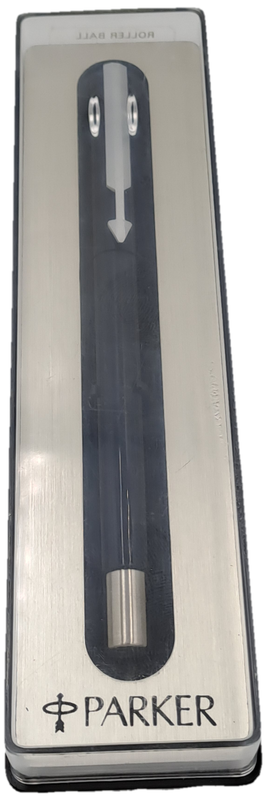 Vintage Parker Black Rollerball - Braded - Need a new refill-in parker case