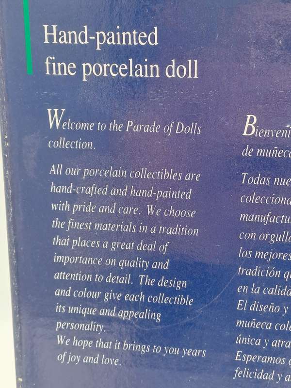 Vintage Hand-Painted Fine Porcelain Doll-Circus Clown - Parade of Dolls Collection -boxed.