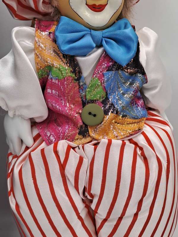 Vintage Hand-Painted Fine Porcelain Doll-Circus Clown - Parade of Dolls Collection -boxed.