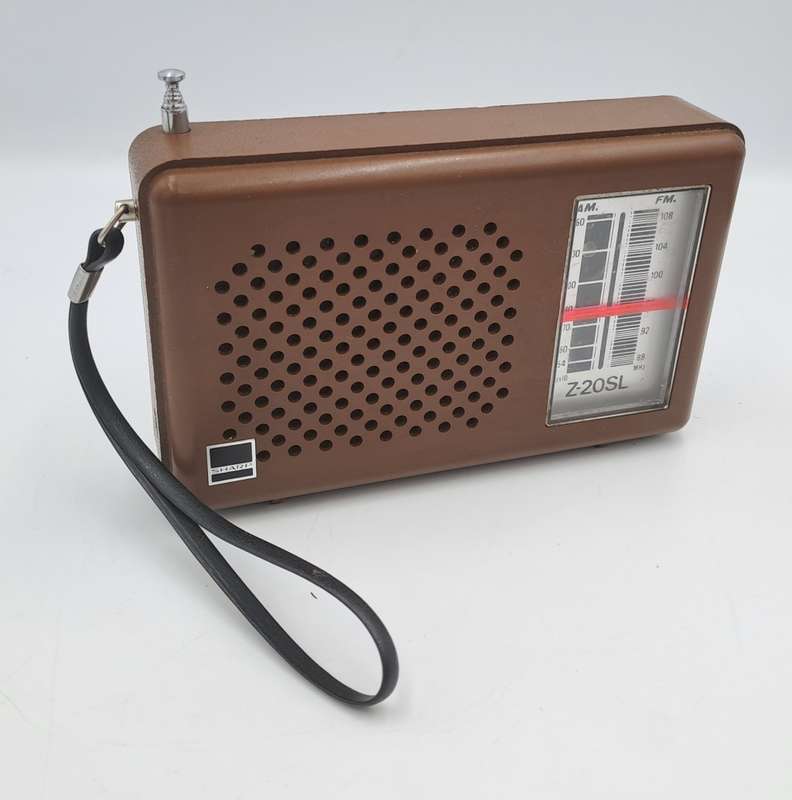 Vintage Sharp AM-FM Portable Radio -Battery Operated -Working