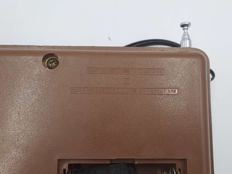 Vintage Sharp AM-FM Portable Radio -Battery Operated -Working