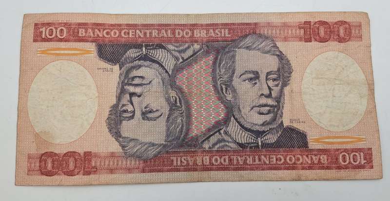1981-1984 Brazil 100 Cruzeiros 2nd Edition Bank Note