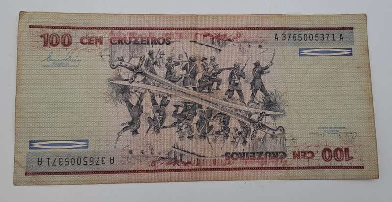 1981-1984 Brazil 100 Cruzeiros 2nd Edition Bank Note