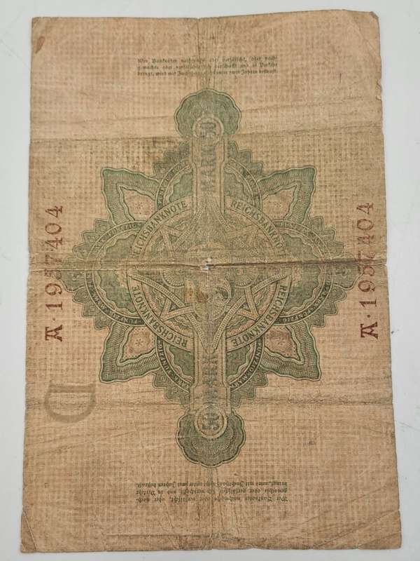 1906 Germany 50 Mark Reichsbank Bank Note