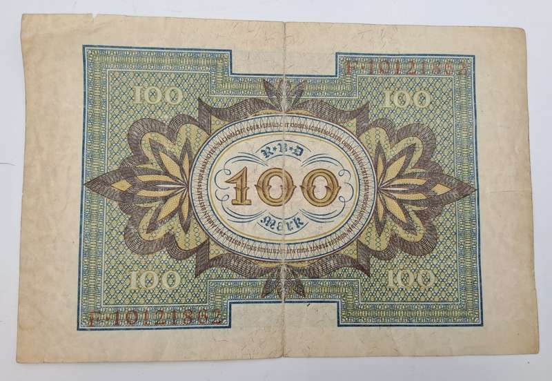 1920 Germany (1871-1948) 100 Mark Reichsbank note