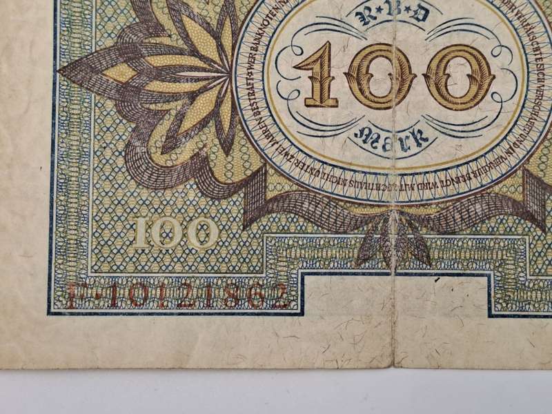 1920 Germany (1871-1948) 100 Mark Reichsbank note