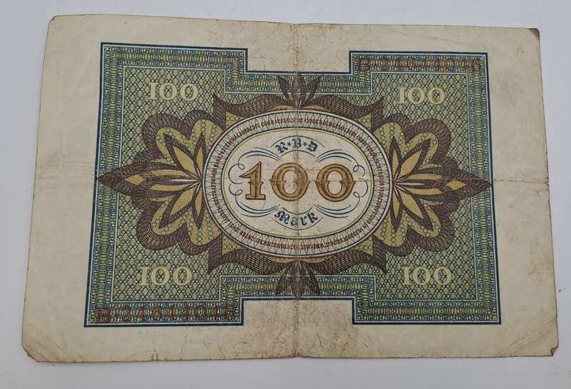 1920  Germany (1871-1948) 100 Mark Reichsbank note