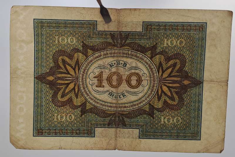 1920  Germany (1871-1948) 100 Mark Reichsbank note