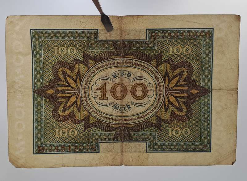 1920  Germany (1871-1948) 100 Mark Reichsbank note