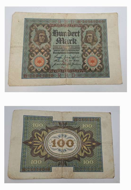 1920  Germany (1871-1948) 100 Mark Reichsbank note