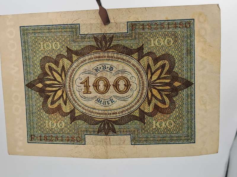 1920  Germany  Germany (1871-1948) 100 Mark Reichsbank note