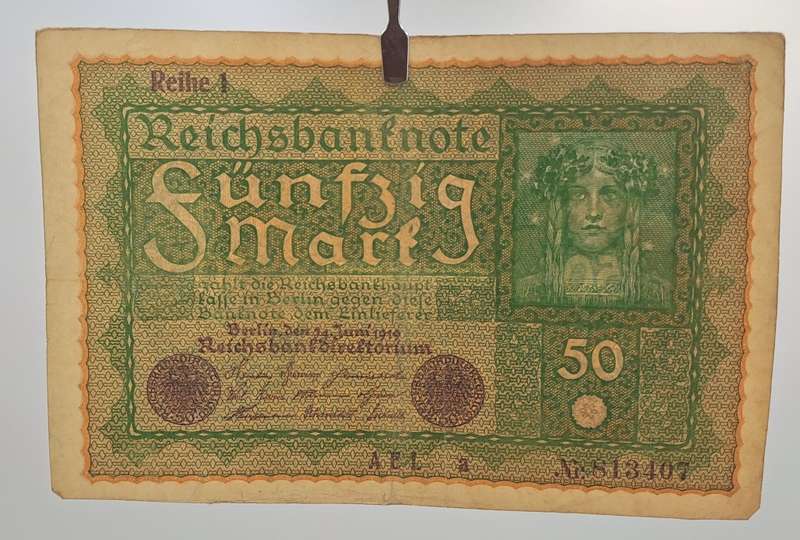 1919 Germany (1871-1948) 50 Mark Reichsbank note