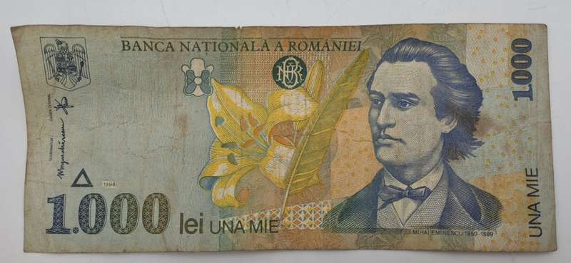 1998 Romania 1000 Lei Banknote