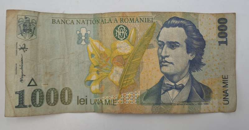 1998 Romania 1000 Lei Banknote