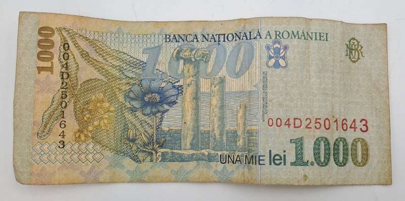 1998 Romania 1000 Lei Banknote