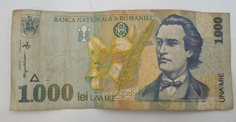 1998 Romania 1000 Lei Banknote