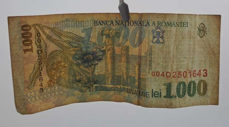 1998 Romania 1000 Lei Banknote