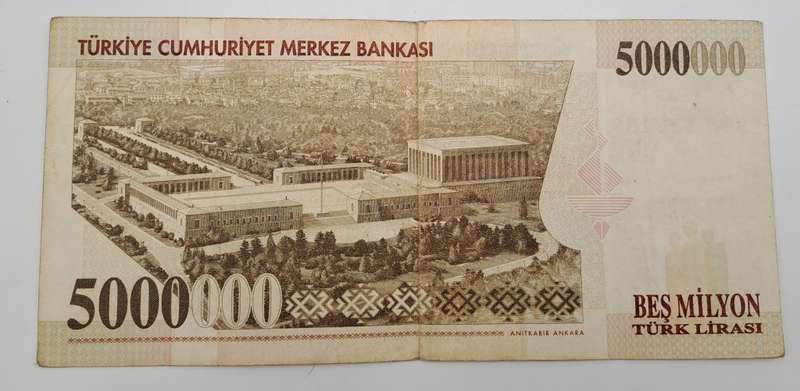 1997 Turkey 500 000 Lira Banknote